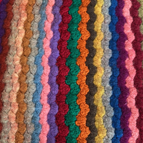 Colorful handmade blanket